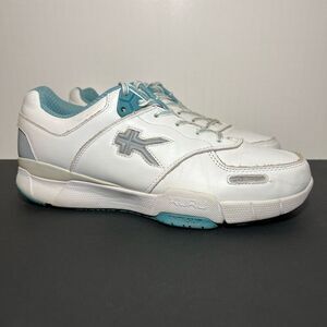 Womens KURU Kinetic Anti-Slip White Leather Athletic Sneakers / Size 9